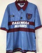 1995/97 West Ham Away Retro Soccer Jersey