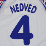 1996 Czech Away White Retro Soccer Jersey