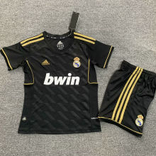 2011/12 RM Away Black Retro Kids Soccer Jersey