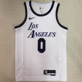 Lakers WETBROOK #0 White City Edition NBA Jerseys