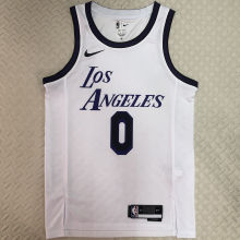 Lakers WETBROOK #0 White City Edition NBA Jerseys