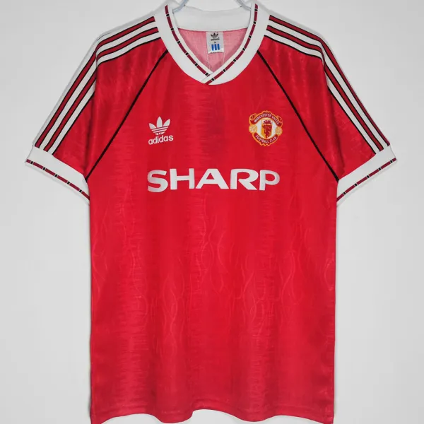 1990-1992 M Utd Home Retro Soccer Jersey