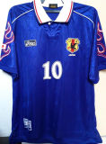 1998 Japan Home Blue Retro Soccer Jersey