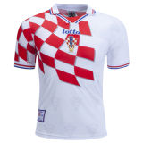 1998 Croatia Home Red And White Retro Soccer Jersey