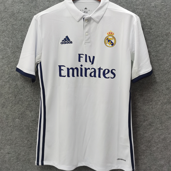 2016-2017 RM White Home Retro Soccer Jersey
