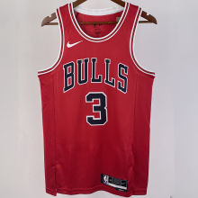 2023/24 Bulls WADE #3 Red NBA Jerseys 热压
