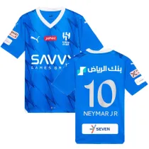 NEYMAR JR #10 Al Hilal SFC Home Blue Fans Jersey 2023/24 利雅得新月 ★★
