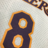 2003/04 Lakers BRYANT #8 Retro White NBA Jerseys热压