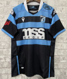 2023 Cardiff Away Blue Black Rugby Shirt 卡迪夫