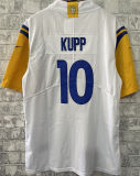 Men's Los Angeles Rams KUPP # 10 White NFL Jersey 公羊