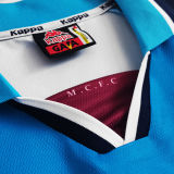 1998/99 Man City Home Blue Retro Soccer Jersey
