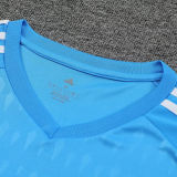 2023/24 RM Goalkeeper Blue Fans Soccer Jersey(A Set)