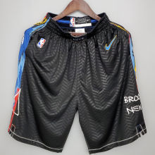 2021 Nets City Edition Black NBA Pants