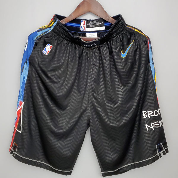 2021 Nets City Edition Black NBA Pants