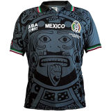 1998 Mexico Black Retro Soccer Jersey