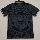 1998 Mexico Black Retro Soccer Jersey