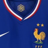 2024/25 France Home Blue Kids Soccer Jersey