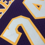 2008/09 Lakers BRYANT #24 Purple Retro NBA Jerseys 热压