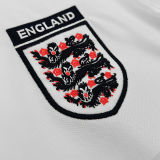 1999/2001 England Home White Retro Soccer Jersey