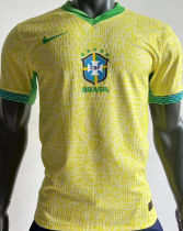 2024/25 Brazil Home Yellow Player Version Jersey