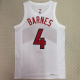 Toronto Raptors BARNES #4 White Home NBA Jerseys