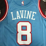 Bulls LAVINE #8 Blue NBA Jerseys