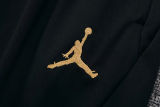 2025 PSG Black Gold Stripe Half Pull Sweater Tracksuit