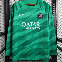 2023/24 PSG Green Goalkeeper Long Sleeve Jersey