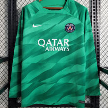 2023/24 PSG Green Goalkeeper Long Sleeve Jersey