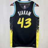 2024 Pacers SIAKAM #43 Black City Edition NBA Jerseys