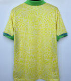 2024/25 Brazil 1:1 Quality Home Yellow Fans Jersey