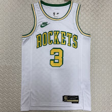 Rockets PORTER JR. #3 White Retro NBA Jerseys