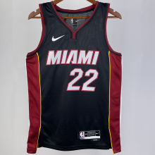 2023/24 Miami Heat BUTLER #22 Black NBA Jerseys 热压