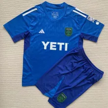 2023/24 Austin FC Goalkeeper Blue Kids Soccer Jersey