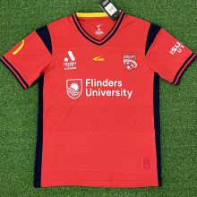 2023/24 Adelaide United Home Red Fans Soccer Jersey 阿德莱德联