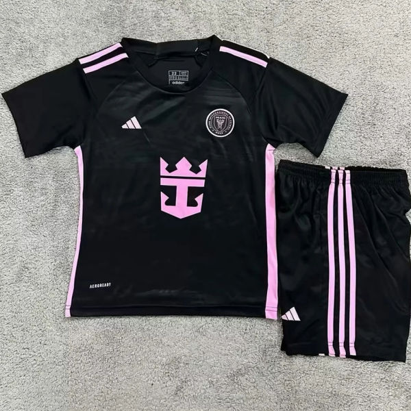 2023/24 Inter Miami Away Black Kids Soccer Jersey