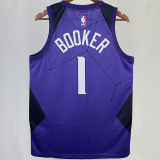 Suns BOOKER #1 Purple City Edition NBA Jerseys