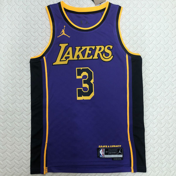 Lakers DAVIS #3 Blue NBA Jerseys