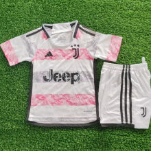 2023/24 JUV Away White Kids Soccer Jersey