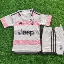 2023/24 JUV Away White Kids Soccer Jersey