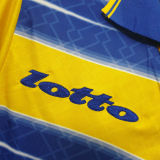 1998-1999 Parma Home Yellow Retro Soccer Jersey