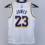 Lakers JAMES #23 White Kids NBA Jersey 热压