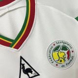 2002 Senegal Away White Retro Soccer Jersey