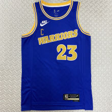 Warriors GREEN #23 Blue Retro NBA Jerseys