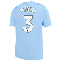 RÚBEN #3 Man City 1:1 Home Blue Fans Jersey 2023/24 (League Font) ★★