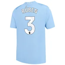 RÚBEN #3 Man City 1:1 Home Blue Fans Jersey 2023/24 (League Font) ★★
