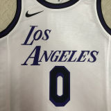 Lakers WETBROOK #0 White City Edition NBA Jerseys