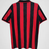 1995/96 AC Milan Home Red Black Retro Soccer Jersey