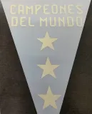 CAMPEONES DEL MUNDO 3 Stars Argentina 阿根廷用 (You can buy it alone OR tell us which jersey to print it on. )