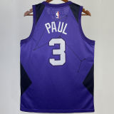 Suns PAUL #3 Purple City Edition NBA Jerseys